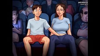 Безудержная ебля тёлки с большими сиськами с парнем в разных местах